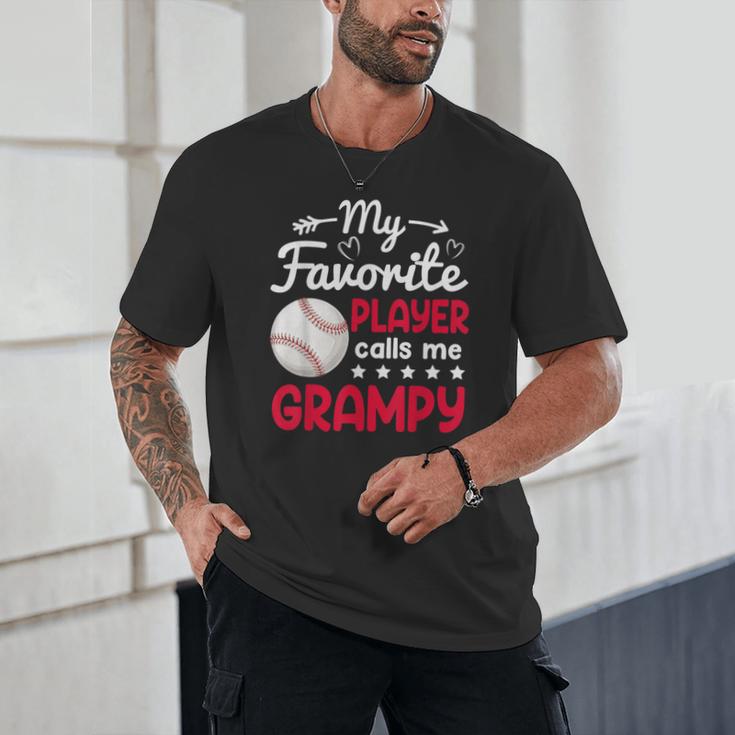 My Favorite Player Calls Me Grampy Baseball Grampy Unisex T-Shirt