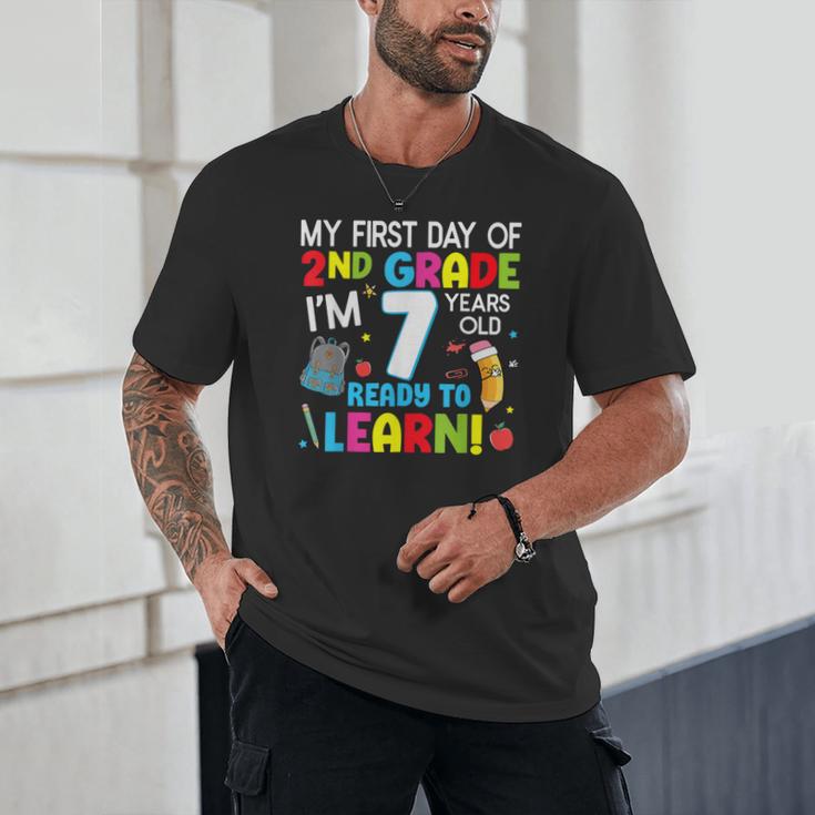 My First Day Of 2nd Grade Back To School 2nd Grade Girls Boy Unisex T-Shirt My First Day Of 2nd Grade Back To School 2nd Grade Girls Boy Unisex T-Shirt