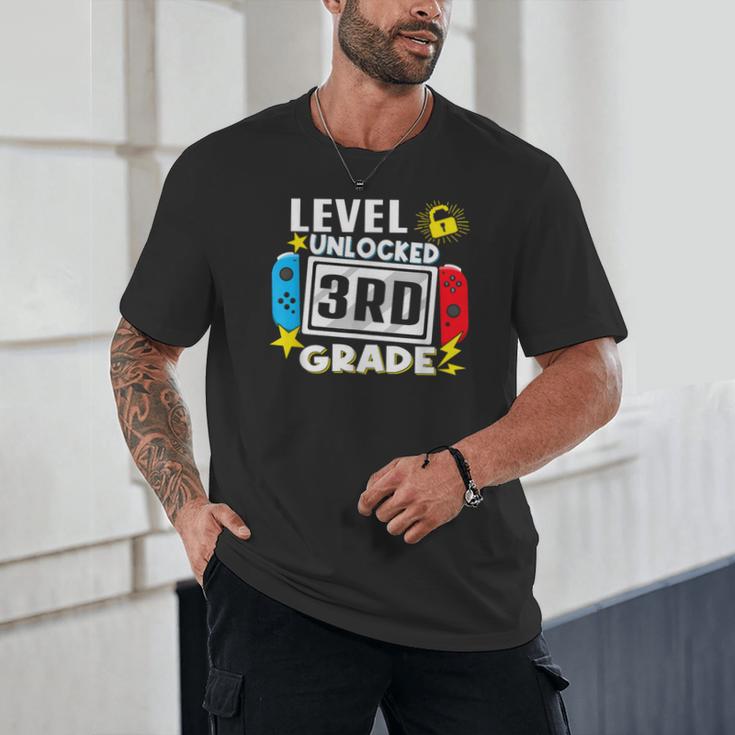 First Day Of 3rd Grade Level Unlocked Game Back To School Unisex T-Shirt First Day Of 3rd Grade Level Unlocked Game Back To School Unisex T-Shirt