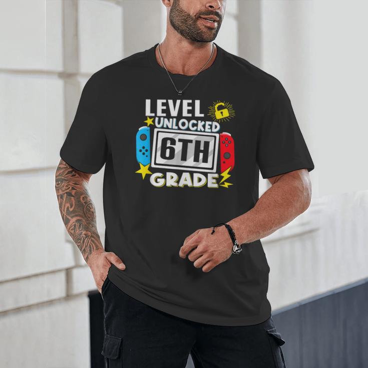 First Day Of 6th Grade Level Unlocked Game Back To School Unisex T-Shirt First Day Of 6th Grade Level Unlocked Game Back To School Unisex T-Shirt