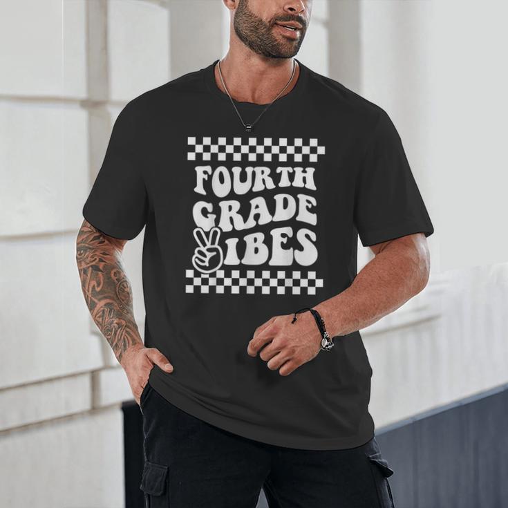 First Day Of Fourth Grade Vibes Girls Back To School Boys Unisex T-Shirt First Day Of Fourth Grade Vibes Girls Back To School Boys Unisex T-Shirt