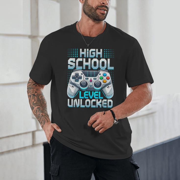 First Day Of High School Level Unlocked Back To School Gamer Unisex T-Shirt First Day Of High School Level Unlocked Back To School Gamer Unisex T-Shirt