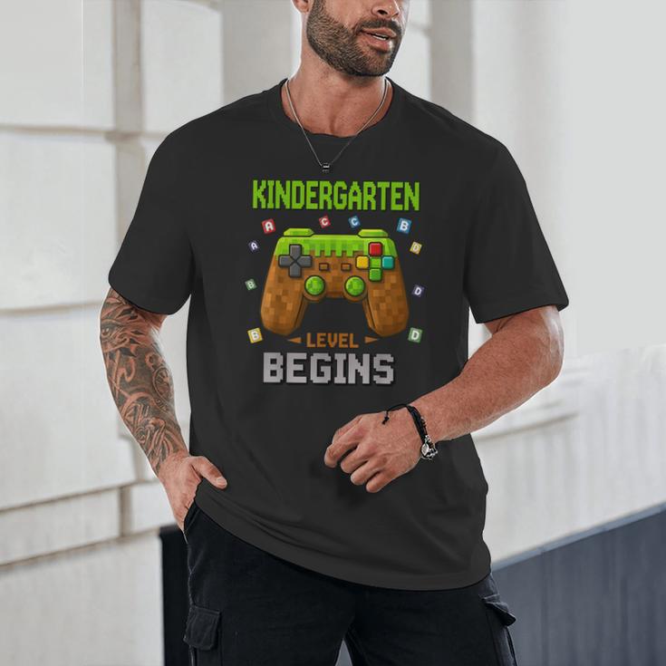 First Day Of Kindergarten Level Begins Back To School Unisex T-Shirt
