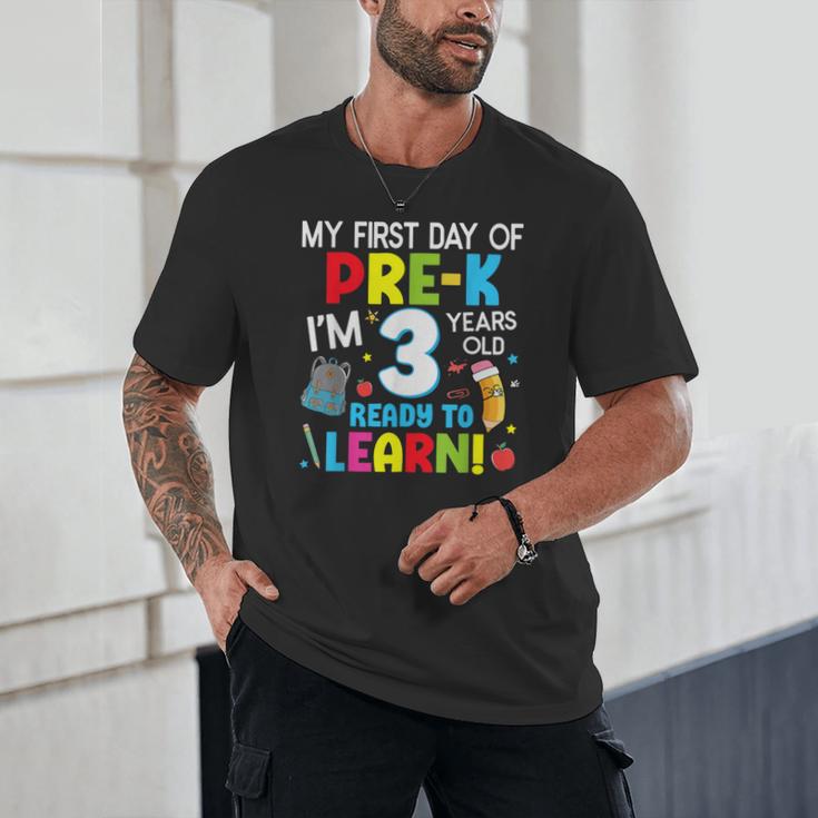 My First Day Of Pre-k Back To School Preschool Girls Boys Unisex T-Shirt My First Day Of Pre-k Back To School Preschool Girls Boys Unisex T-Shirt