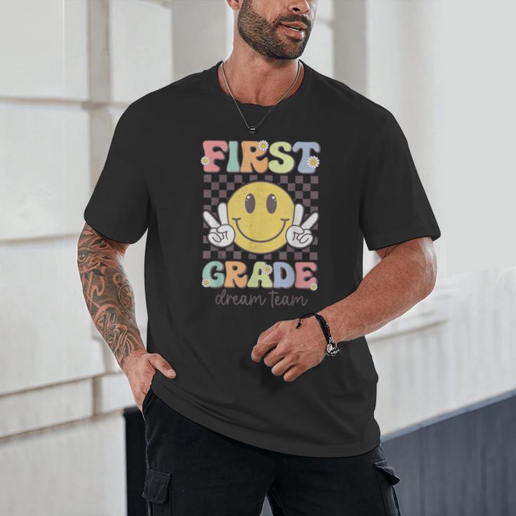First Grade Dream Team Smile Face Back To School 1st Grade Unisex T-Shirt First Grade Dream Team Smile Face Back To School 1st Grade Unisex T-Shirt