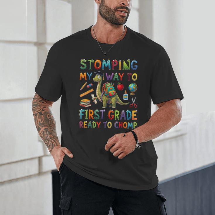First Grade Graduation Dinosaur Dino Back To School Student Unisex T-Shirt