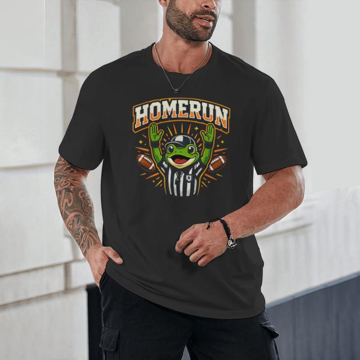 Football Referee Touchdown Baseball Homerun Frog Unisex T-Shirt