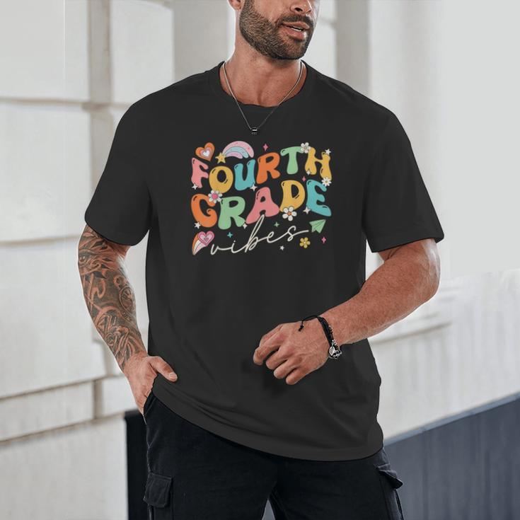 Fourth Grade Vibes 4th Grade Team Groovy Back To School Unisex T-Shirt Fourth Grade Vibes 4th Grade Team Groovy Back To School Unisex T-Shirt
