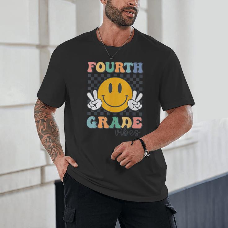 Fourth Grade Vibes Retro Smile Back To School 4th Grade Team Unisex T-Shirt Fourth Grade Vibes Retro Smile Back To School 4th Grade Team Unisex T-Shirt