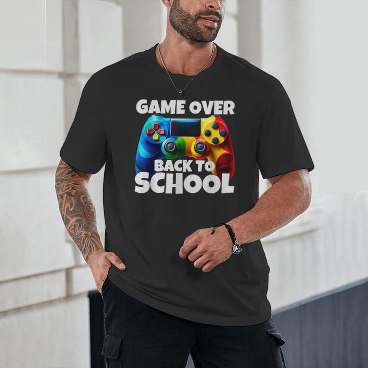 Game Over Back To School Gaming Controller Kids Gamer Unisex T-Shirt Game Over Back To School Gaming Controller Kids Gamer Unisex T-Shirt
