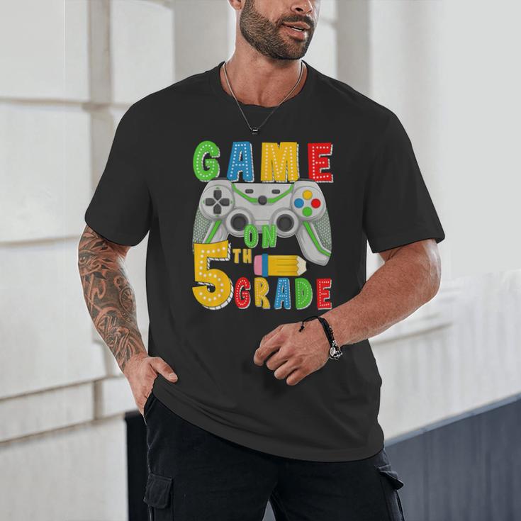 Game On Fifth Grade Back To School Gamer 5th Grade Boys Kids Unisex T-Shirt Game On Fifth Grade Back To School Gamer 5th Grade Boys Kids Unisex T-Shirt