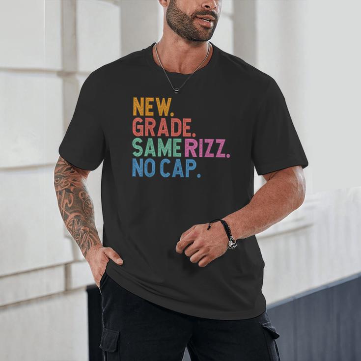 Gen Z Back To School New Grade Same Rizz No Cap Unisex T-Shirt Gen Z Back To School New Grade Same Rizz No Cap Unisex T-Shirt