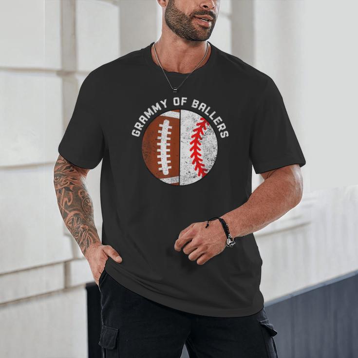 Grammy Of Ballers Football Baseball Grandma Grammy Unisex T-Shirt