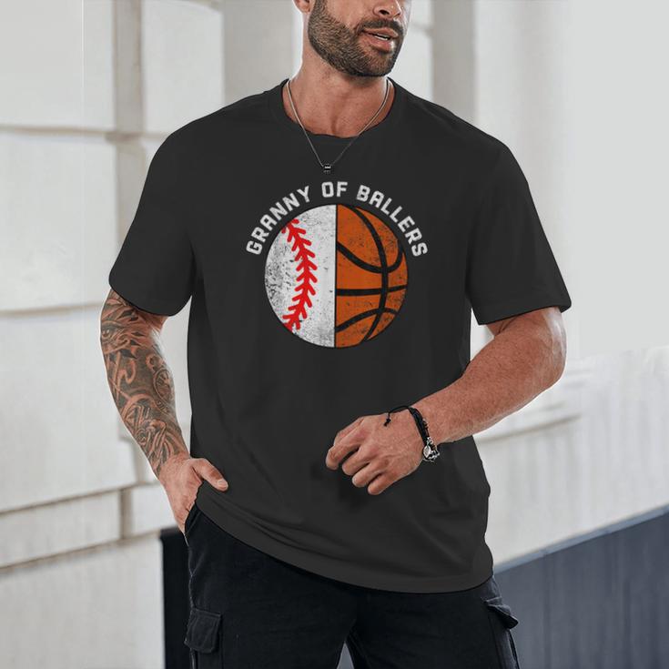 Granny Of Ballers Baseball Basketball Grandma Granny Unisex T-Shirt Granny Of Ballers Baseball Basketball Grandma Granny Unisex T-Shirt