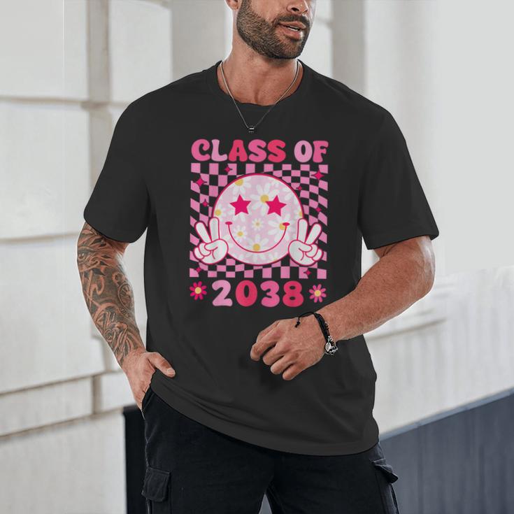 Groovy Class Of 2038 Grow With Me Smile Face Back To School Unisex T-Shirt Groovy Class Of 2038 Grow With Me Smile Face Back To School Unisex T-Shirt