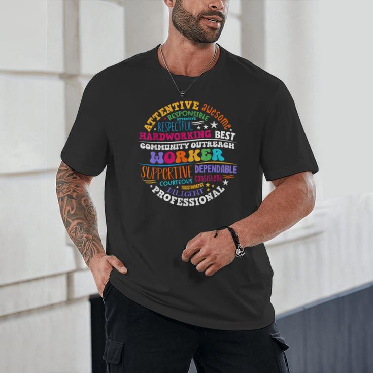 Groovy Community Outreach Worker Back To School Unisex T-Shirt Groovy Community Outreach Worker Back To School Unisex T-Shirt