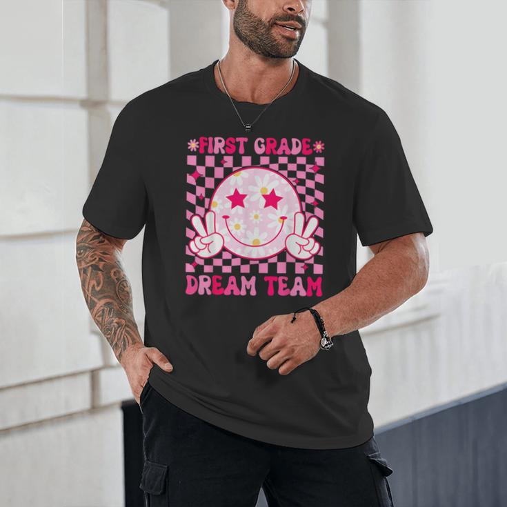 Groovy First Grade Dream Team Back To School 1st Grade Squad Unisex T-Shirt Groovy First Grade Dream Team Back To School 1st Grade Squad Unisex T-Shirt
