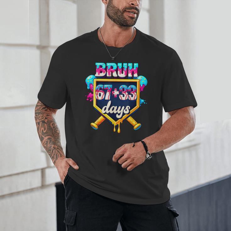 Happy 6733 Days Of School Baseball Drip 100th Day Of School Unisex T-Shirt Happy 6733 Days Of School Baseball Drip 100th Day Of School Unisex T-Shirt