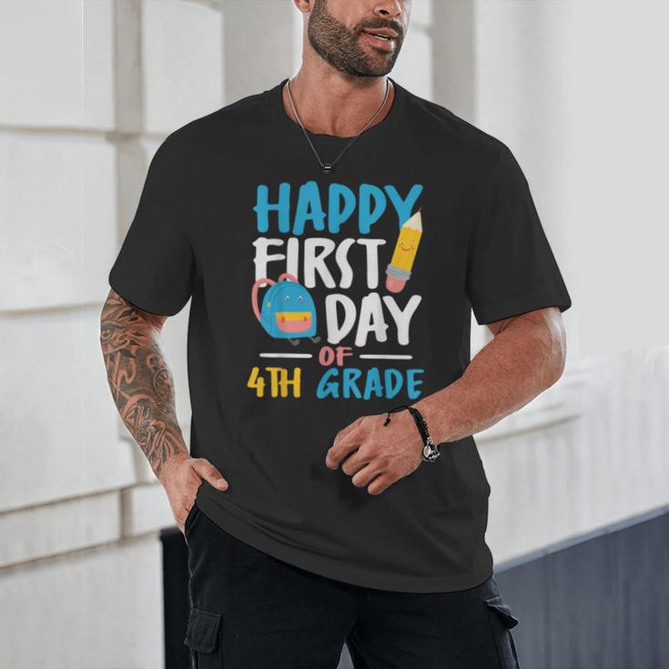 Happy First Day Of 4th Grade Student Back To School Unisex T-Shirt