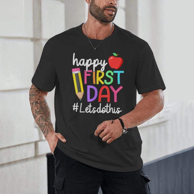Happy First Day Let's Do This Welcome Back To School Tie Dye Unisex T-Shirt Happy First Day Let's Do This Welcome Back To School Tie Dye Unisex T-Shirt