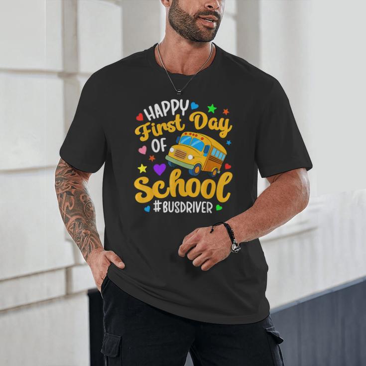 Happy First Day Of School Bus Driver Back To School Unisex T-Shirt