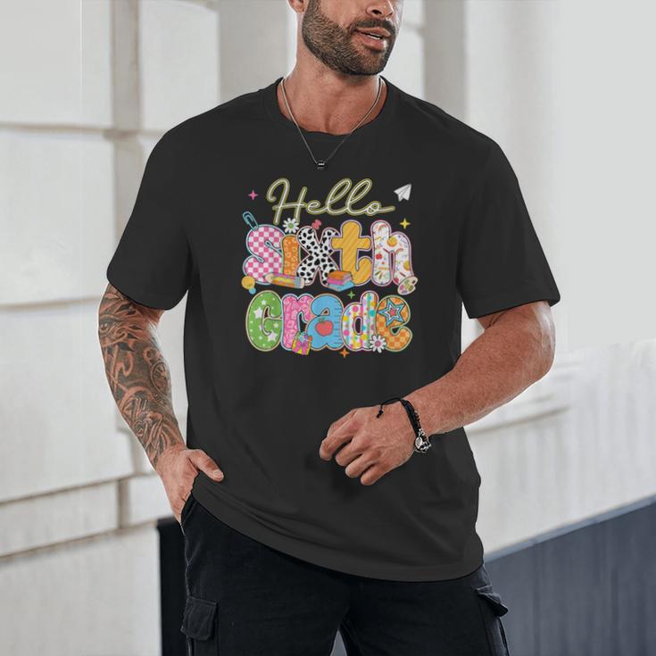 Hello 6th Grade First Day Of School Back To School Boy Girls Unisex T-Shirt Hello 6th Grade First Day Of School Back To School Boy Girls Unisex T-Shirt