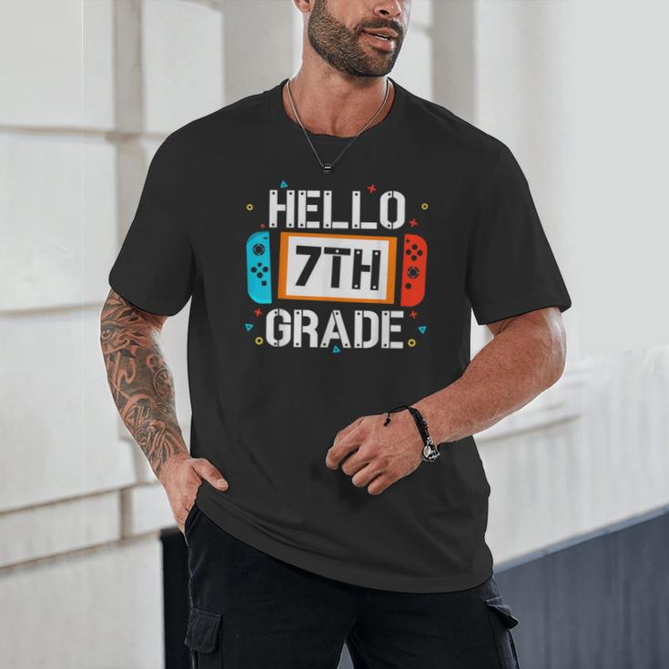 Hello 7th Grade Back To School Video Game Seventh Grade Boys Unisex T-Shirt Hello 7th Grade Back To School Video Game Seventh Grade Boys Unisex T-Shirt