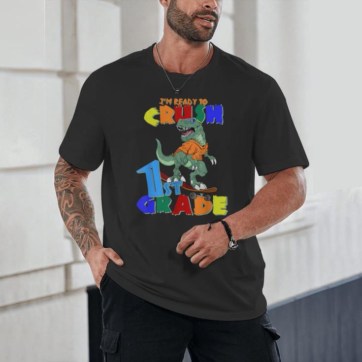 I'm Ready To Crush 1st Grade Dinosaur Back To School T-Rex Unisex T-Shirt I'm Ready To Crush 1st Grade Dinosaur Back To School T-Rex Unisex T-Shirt