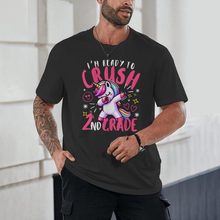 I'm Ready To Crush 2nd Grade Dabbing Unicorn Back To School Unisex T-Shirt I'm Ready To Crush 2nd Grade Dabbing Unicorn Back To School Unisex T-Shirt