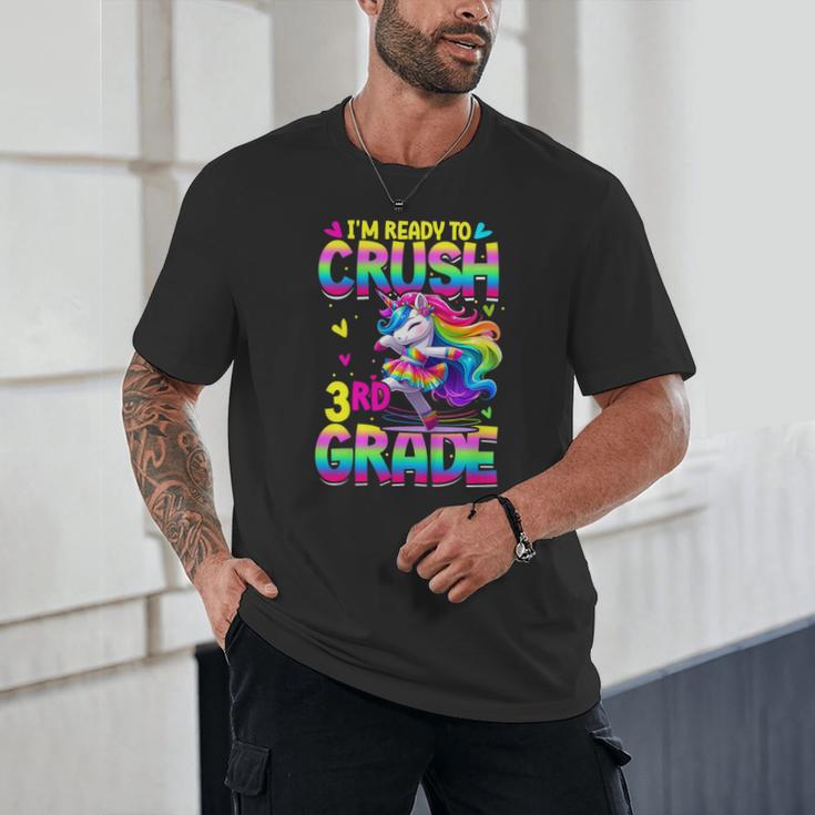 I'm Ready To Crush 3rd Grade Back To School Dancing Unicorn Unisex T-Shirt I'm Ready To Crush 3rd Grade Back To School Dancing Unicorn Unisex T-Shirt