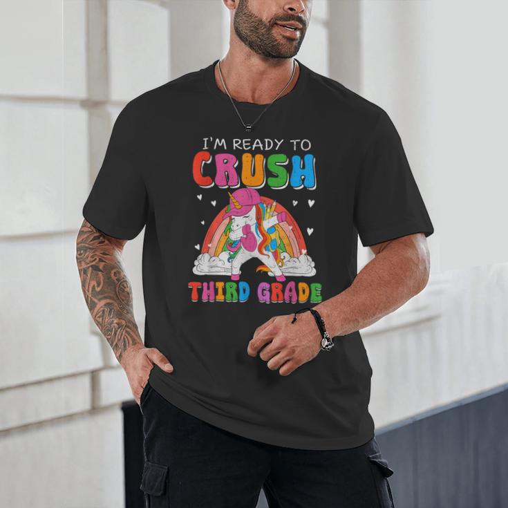 I'm Ready To Crush Third Grade Unicorn Back To School Girls Unisex T-Shirt