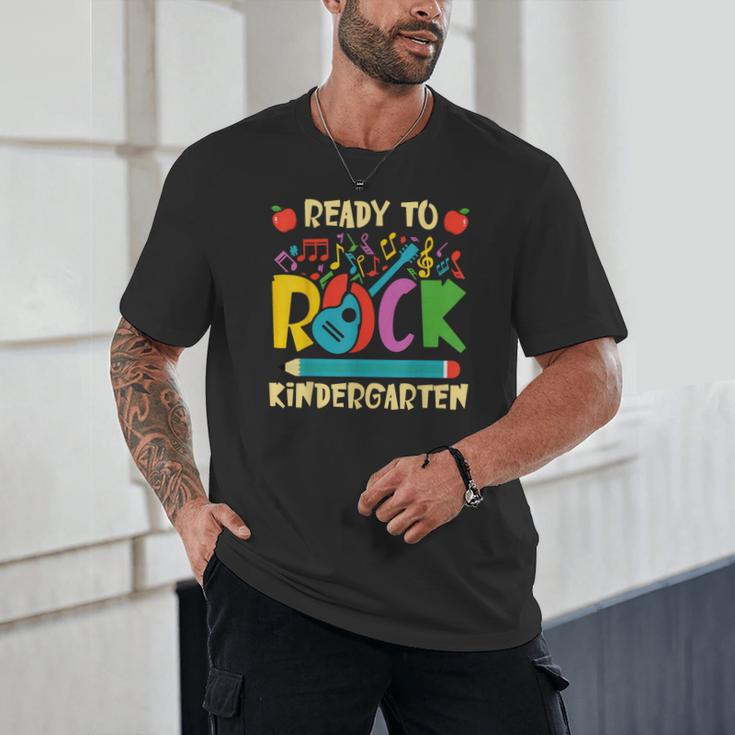 I'm Ready To Rock Kindergarten Guitar Back To School Boys Unisex T-Shirt