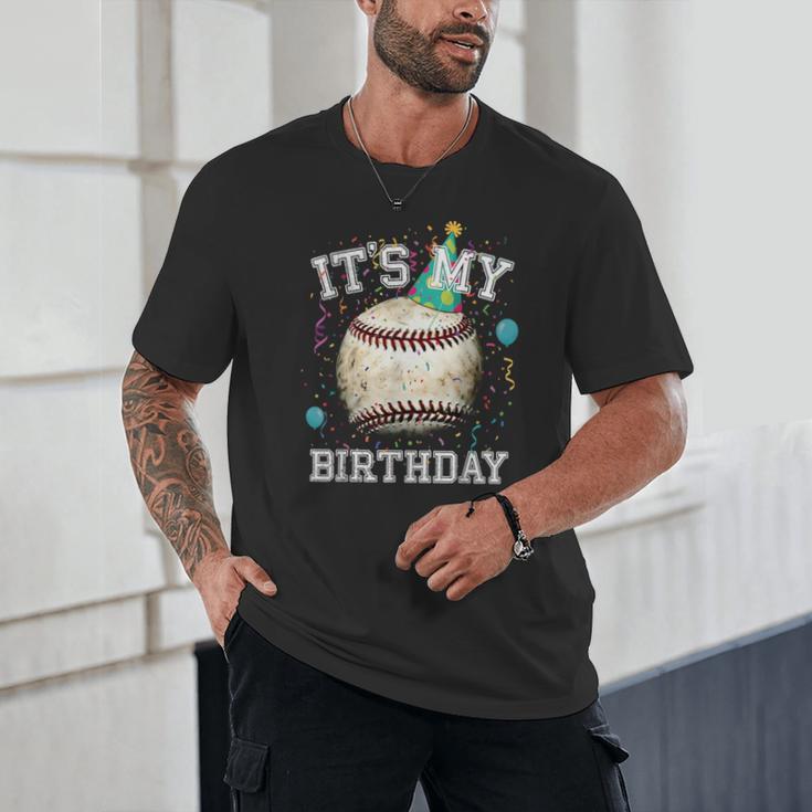 Its My Birthday Vintage Baseball Celebration For Men Kids Unisex T-Shirt Its My Birthday Vintage Baseball Celebration For Men Kids Unisex T-Shirt