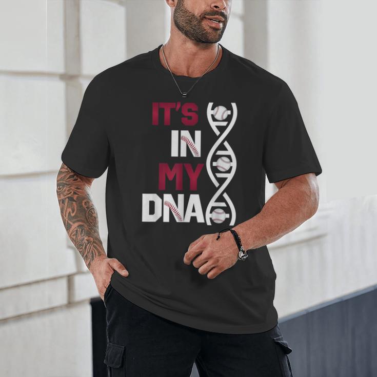 ITS In My DNA Baseball Sport Player Saying Unisex T-Shirt ITS In My DNA Baseball Sport Player Saying Unisex T-Shirt