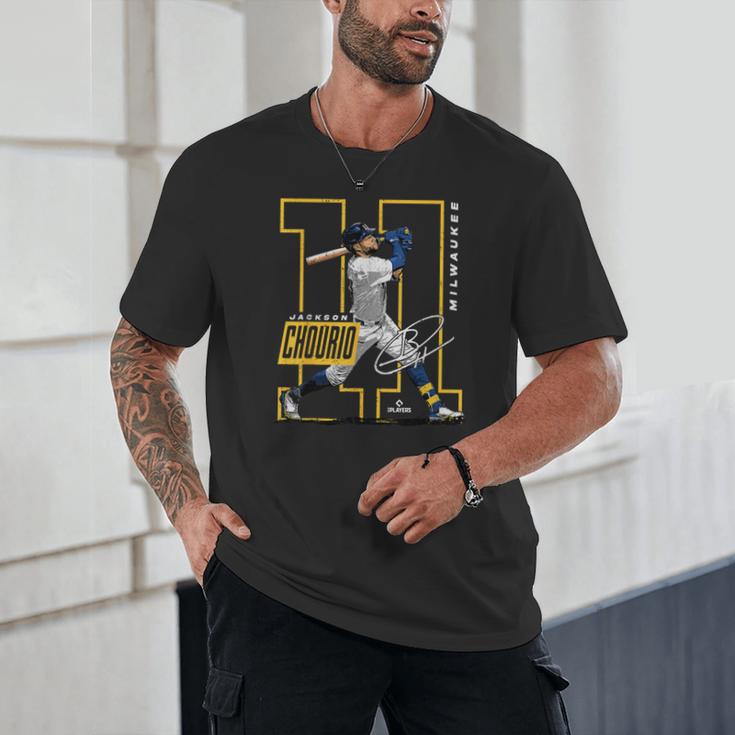 Jackson Chourio Milwaukee MLB Baseball Player MLBJCH202M Unisex T-Shirt Jackson Chourio Milwaukee MLB Baseball Player MLBJCH202M Unisex T-Shirt