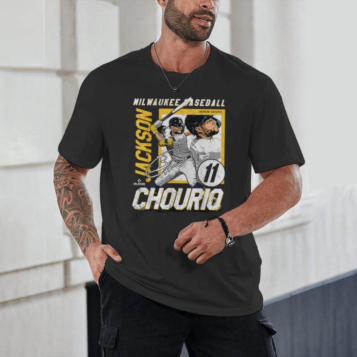 Jackson Chourio Milwaukee MLB Baseball Player MLBJCH203M Unisex T-Shirt
