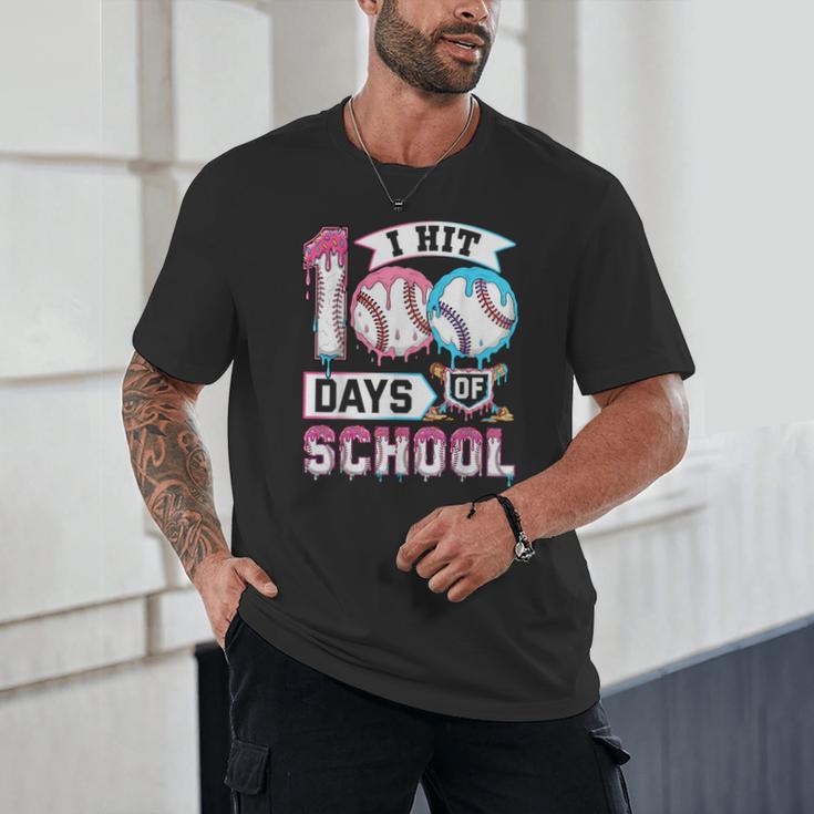 Kids 100 Days Of School Boys 100th Day Baseball Drip Toddler Unisex T-Shirt Kids 100 Days Of School Boys 100th Day Baseball Drip Toddler Unisex T-Shirt