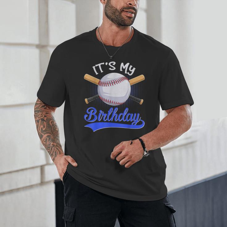 Kids 8th Baseball Birthday Party Boys Sport Fan 8 Years Old Unisex T-Shirt