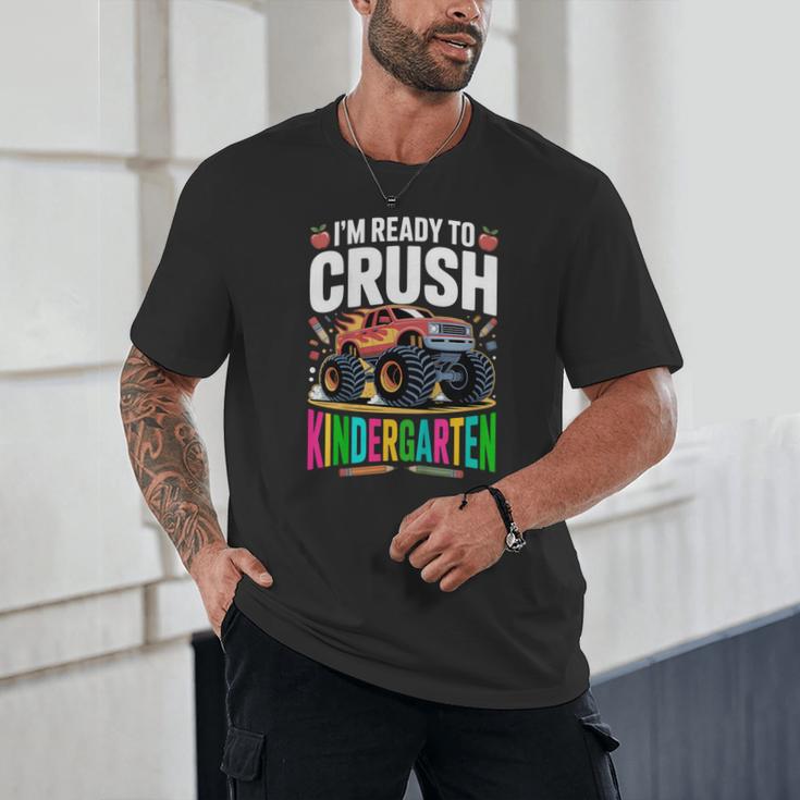 Kids Back To School I'm Ready To Crush Kindergarten For Boys Unisex T-Shirt Kids Back To School I'm Ready To Crush Kindergarten For Boys Unisex T-Shirt