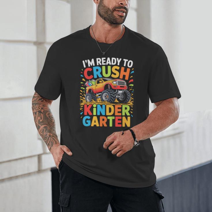 Kids I'm Ready To Crush Kindergarten Shirt Back To School Boy Unisex T-Shirt Kids I'm Ready To Crush Kindergarten Shirt Back To School Boy Unisex T-Shirt