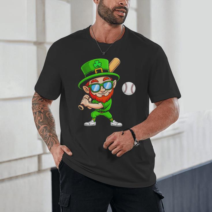 Kids St Patricks Day Shirt Leprechaun Baseball Boys Men Unisex T-Shirt