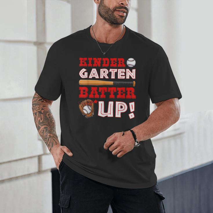 Kindergarten Batter Up Back To School Baseball Player Boys Unisex T-Shirt