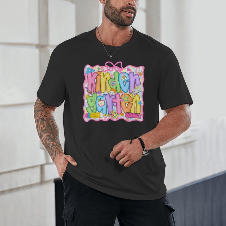 Kindergarten Coquette Bow Back To School Kinder Girl Kids Unisex T-Shirt Kindergarten Coquette Bow Back To School Kinder Girl Kids Unisex T-Shirt