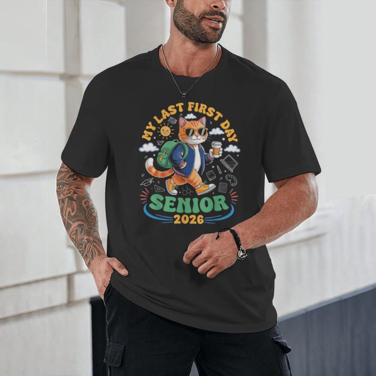 My Last First Day Senior 2026 Cat Back To School Unisex T-Shirt My Last First Day Senior 2026 Cat Back To School Unisex T-Shirt