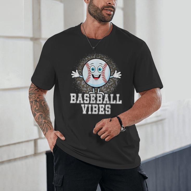 Leopard Baseball Vibes Game Day Softball Life Mom Unisex T-Shirt Leopard Baseball Vibes Game Day Softball Life Mom Unisex T-Shirt