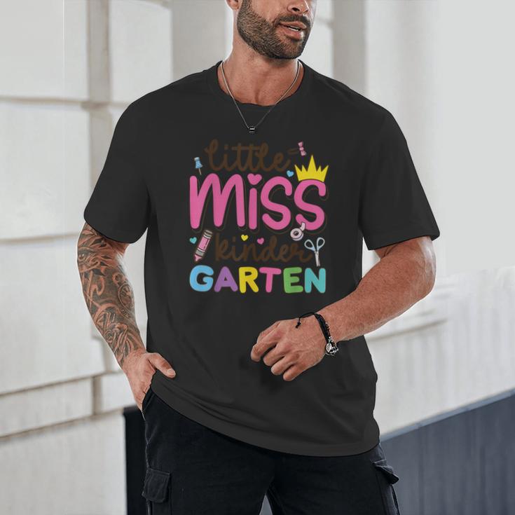 Little Miss Kindergarten First Day Back To School Girls Cute Unisex T-Shirt Little Miss Kindergarten First Day Back To School Girls Cute Unisex T-Shirt