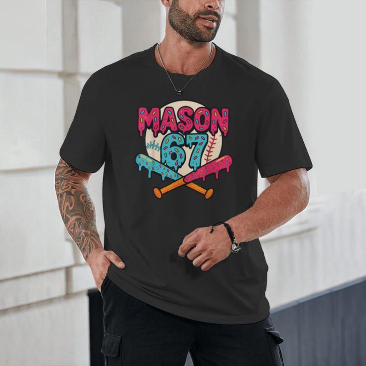 Mason 67 Ice Cream Drip Baseball Meme Graphics Unisex T-Shirt Mason 67 Ice Cream Drip Baseball Meme Graphics Unisex T-Shirt