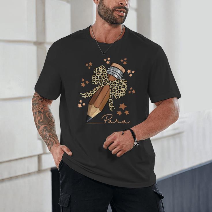 Melanin Pencil Leopard Bow Para Back To School Unisex T-Shirt Melanin Pencil Leopard Bow Para Back To School Unisex T-Shirt