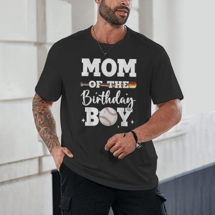 Mom Of The Birthday Boy Baseball Bday Family Unisex T-Shirt Mom Of The Birthday Boy Baseball Bday Family Unisex T-Shirt