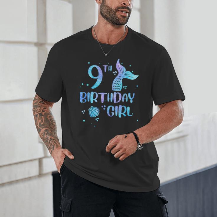 Ninth Birthday Girl Mermaid 9th Toddler's Back To School Unisex T-Shirt